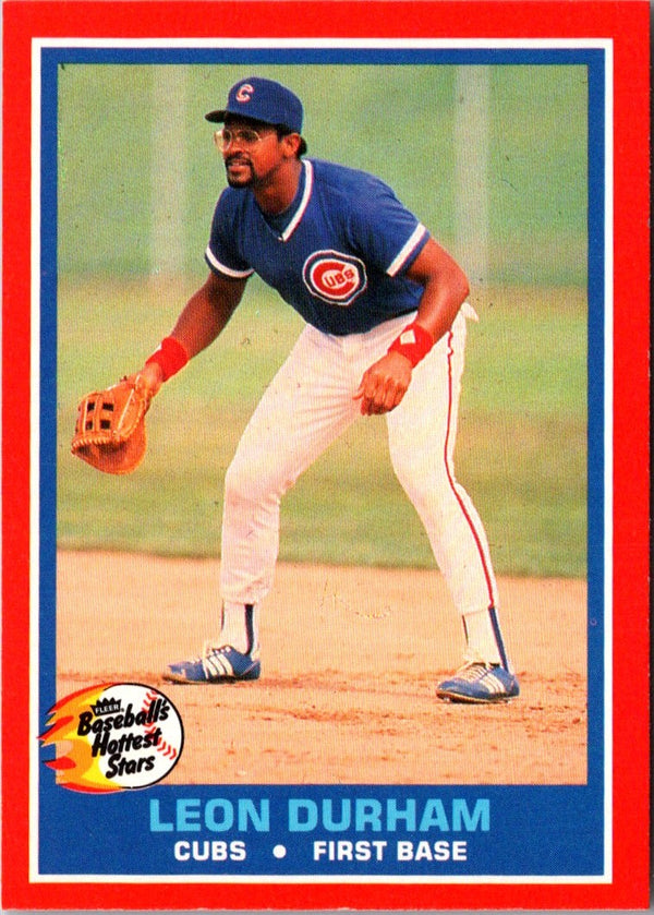 1987 Fleer Hottest Stars Leon Durham #15