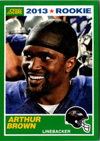 2013 Score Arthur Brown #338 Rookie