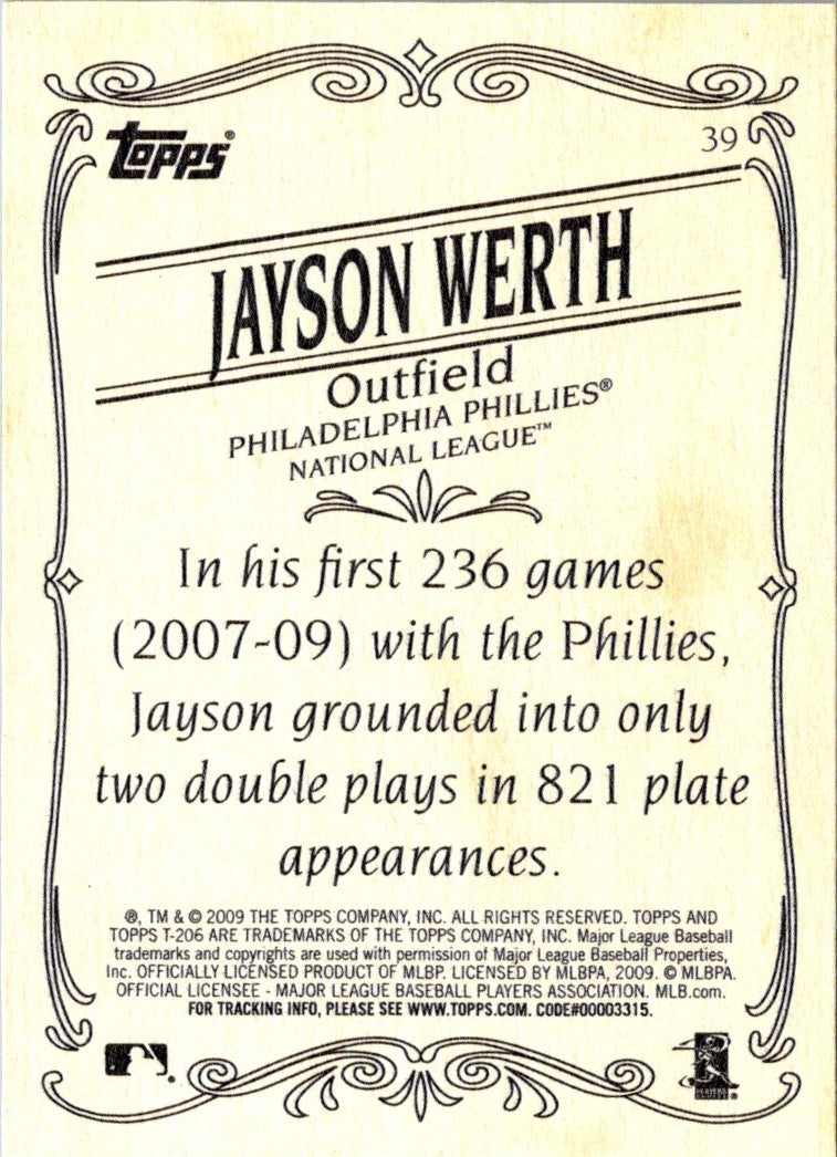 2009 Topps 206 Jayson Werth