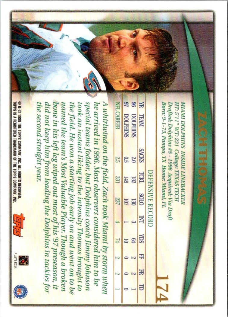 1998 Topps Zach Thomas