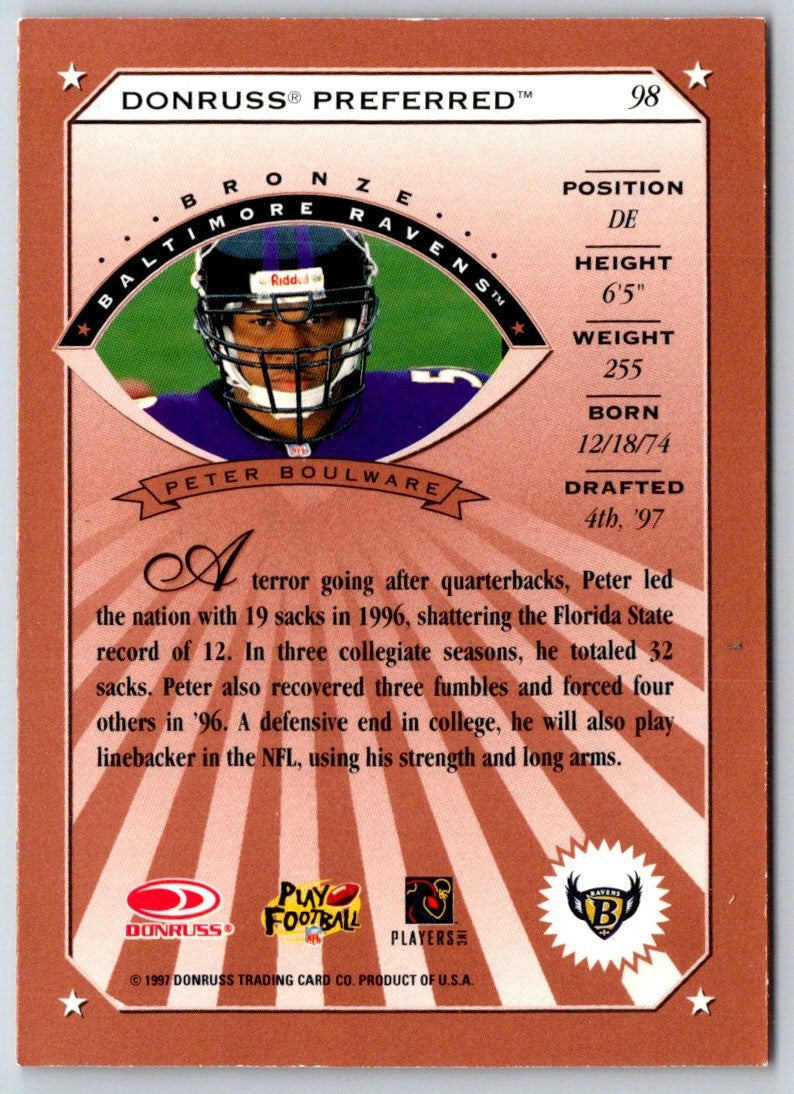 1997 Donruss Preferred Peter Boulware