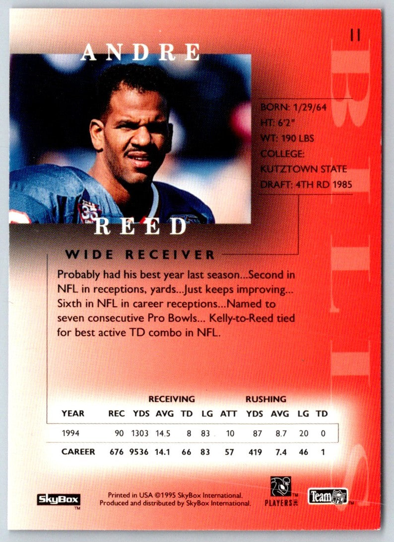 1995 SkyBox Premium Andre Reed