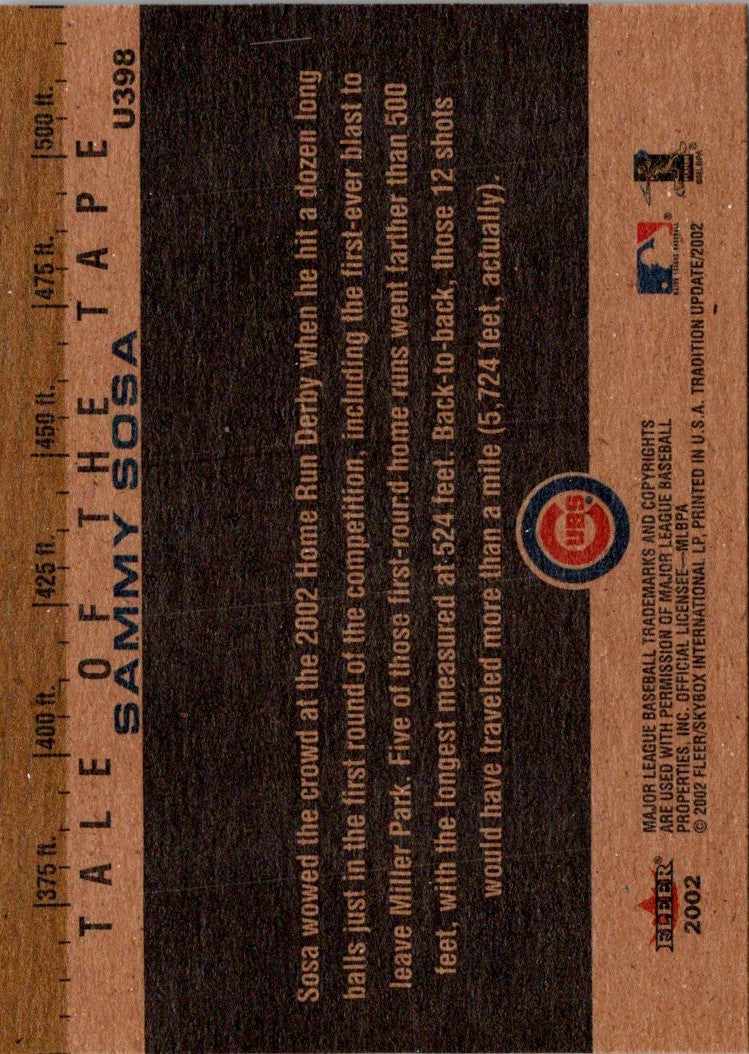 2001 Fleer Sammy Sosa