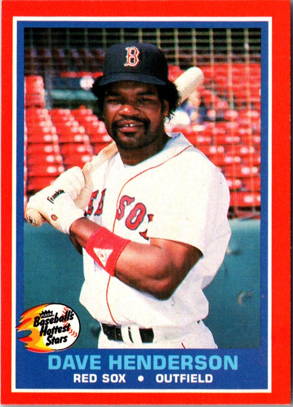 1987 Fleer Hottest Stars Dave Henderson #19