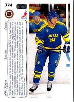 1992 Upper Deck Mats Sundin #374