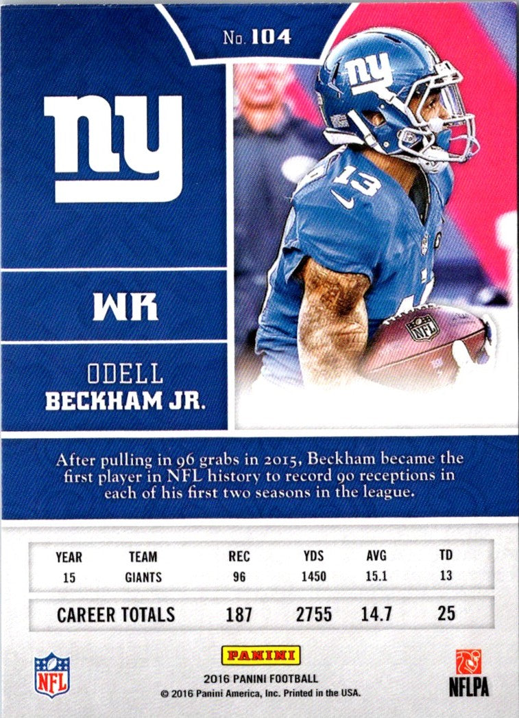 2016 Panini Odell Beckham Jr.