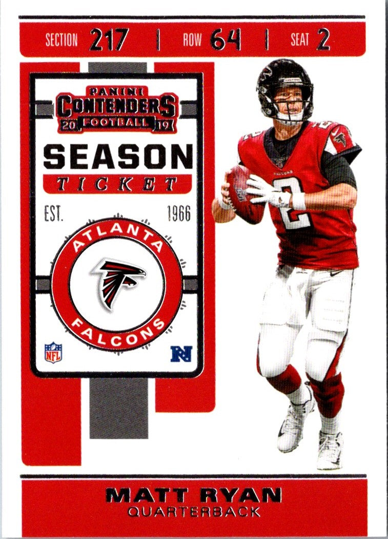 2019 Panini Contenders Matt Ryan