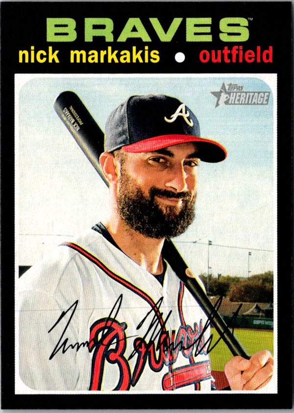 2020 Topps Heritage Nick Markakis #100 NM-MT+