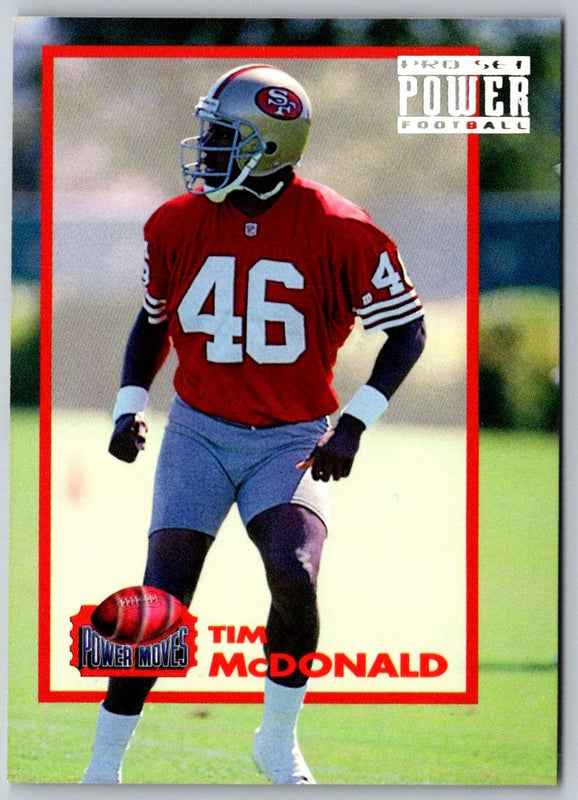 1993 Pro Set Power Moves Tim McDonald #PM27