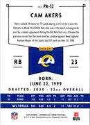 2020 Panini Absolute Cam Akers