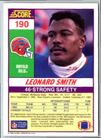 1990 Score Leonard Smith #190