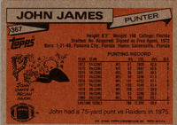 1981 Topps John James #367 NM-MT
