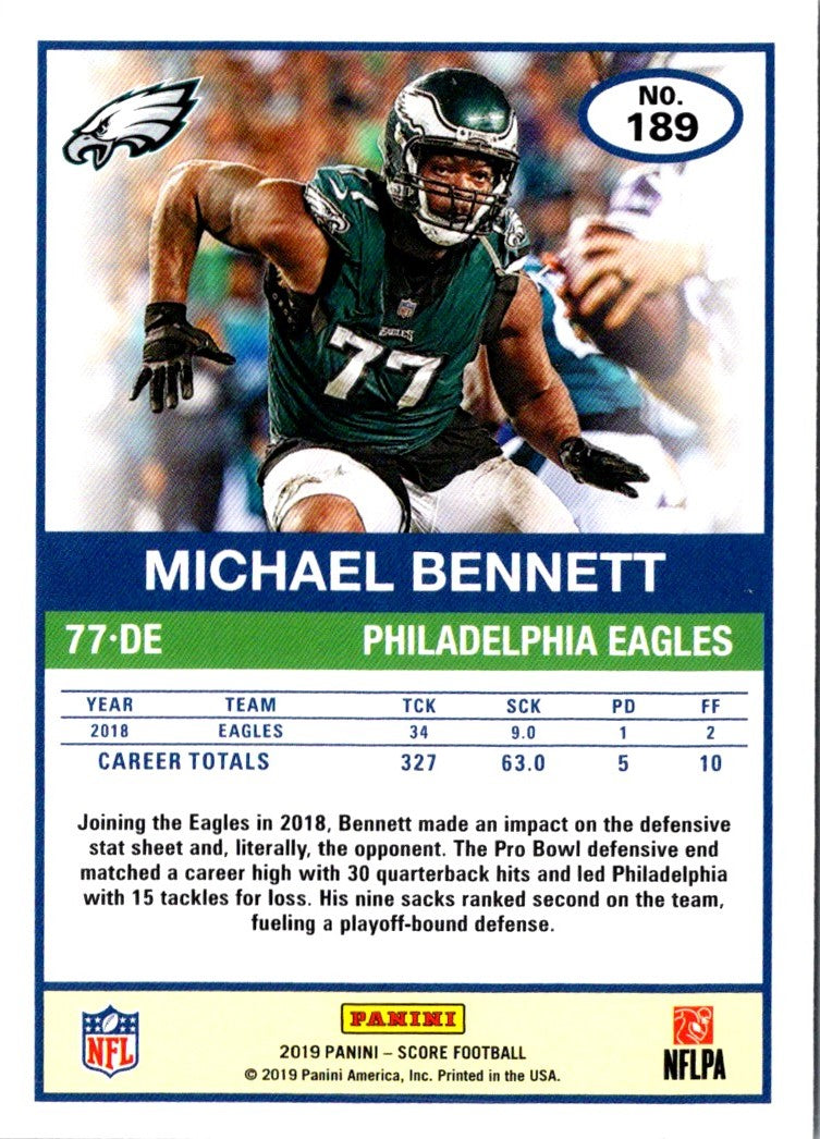 2019 Score Michael Bennett