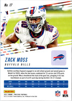 2021 Panini Prestige Zack Moss #17