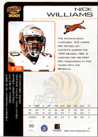 2001 Pacific Nick Williams #99