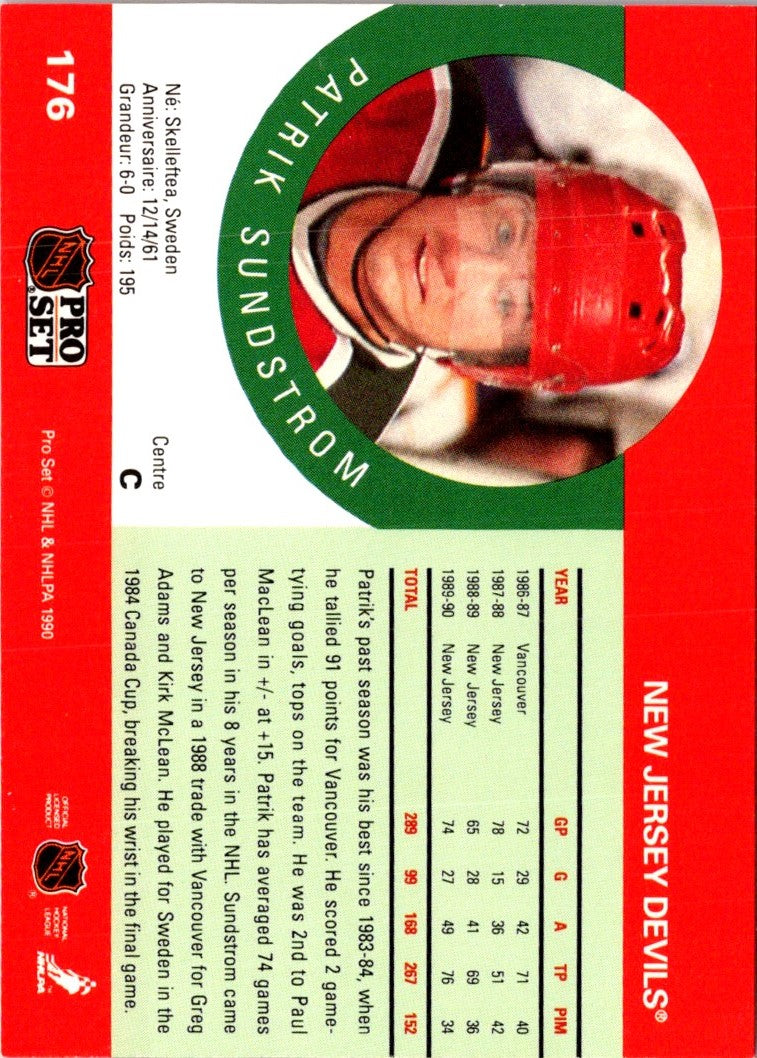 1990 Pro Set Patrik Sundstrom