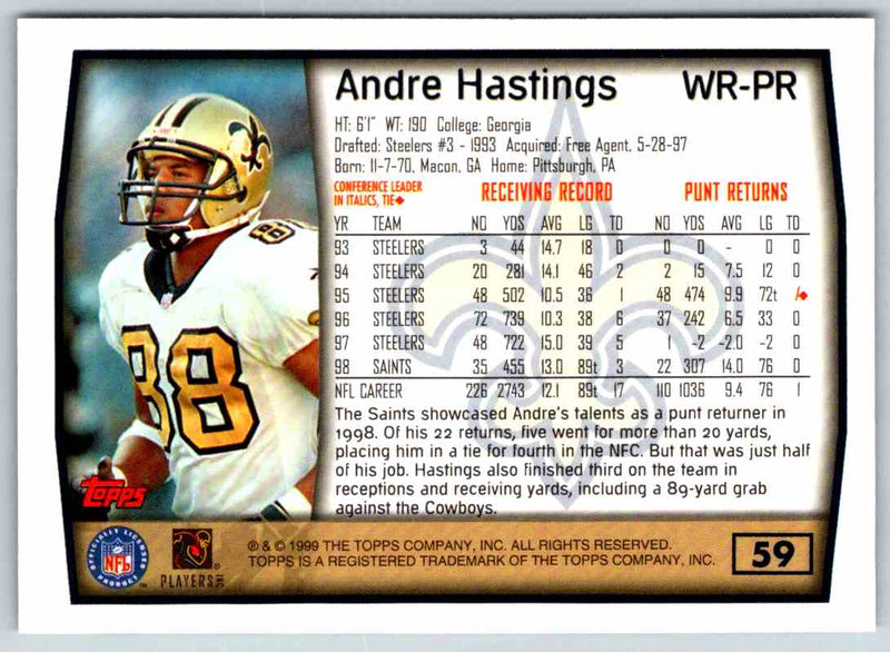 1999 Topps Andre Hastings