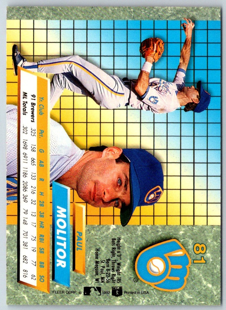 1992 Ultra Paul Molitor