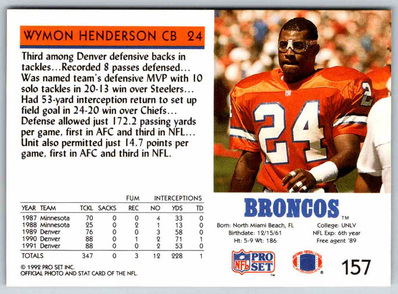 1992 Proset Wymon Henderson