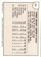 1989 ProCards Minor League Team Sets Tom Lampkin #254