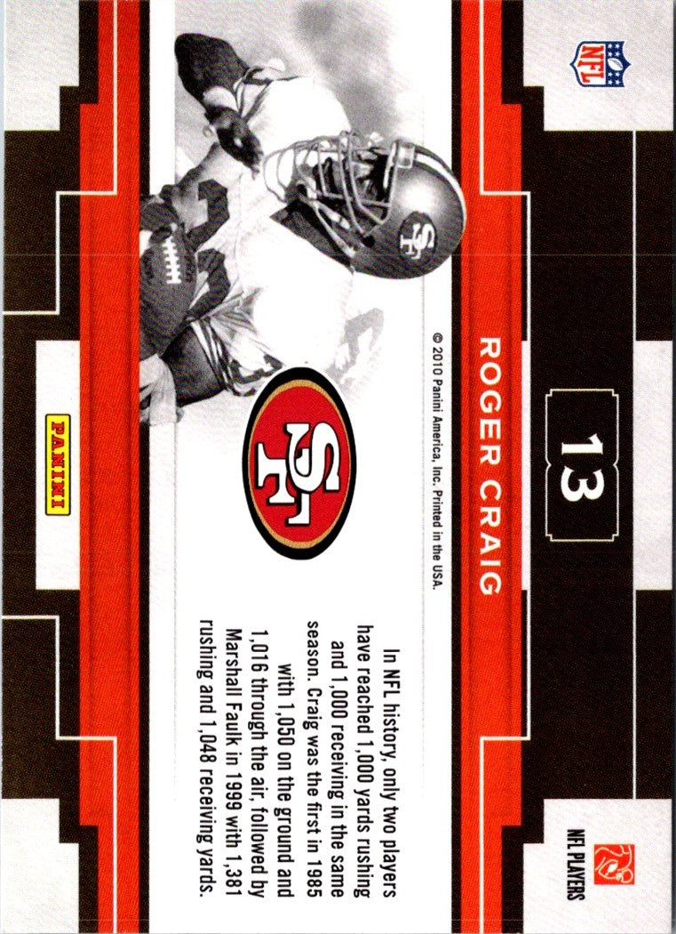 2010 Panini Threads Century Legends Roger Craig