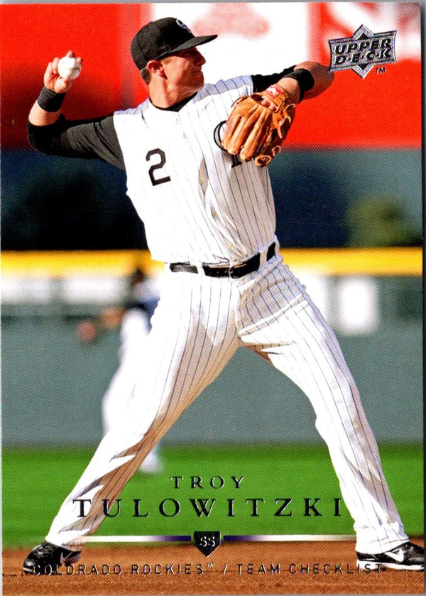 2008 Upper Deck Troy Tulowitzki #775