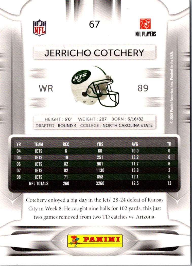 2009 Playoff Prestige Jerricho Cotchery