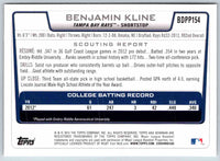 2012 Bowman Benjamin Kline #BDPP154