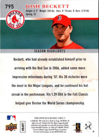 2008 Upper Deck Josh Beckett #795