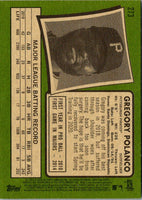 2020 Topps Allen & Ginter Gregory Polanco #273 NM-MT+
