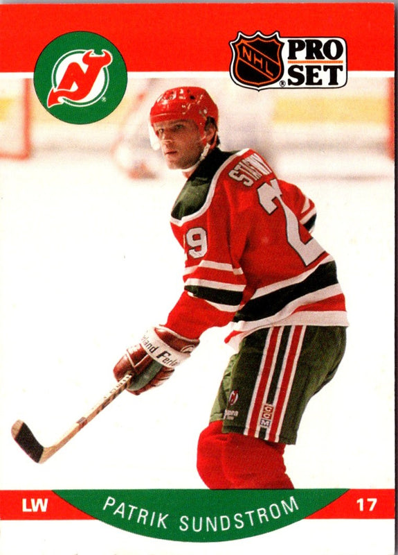 1990 Pro Set Patrik Sundstrom #176A