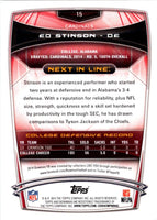 2014 Bowman Rookies Ed Stinson #15 Rookie
