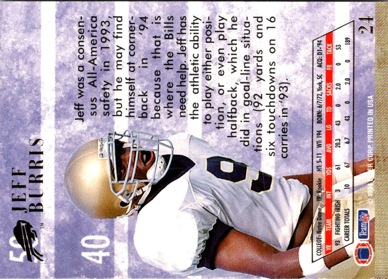 1994 Ultra Jeff Burris
