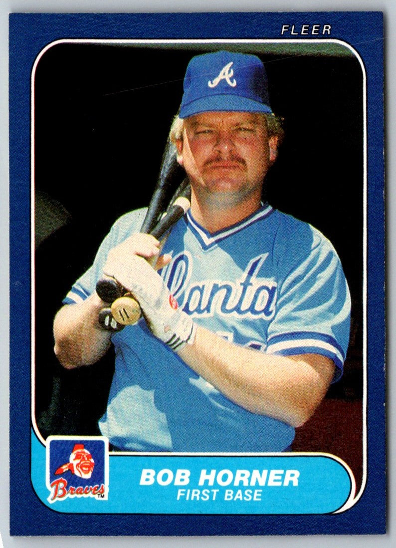 1986 Fleer Bob Horner