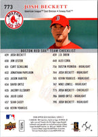 2008 Upper Deck Josh Beckett #773