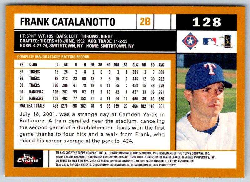 2002 Topps Chrome Frank Catalanotto