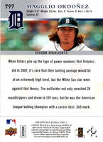 2008 Upper Deck Magglio Ordonez #797