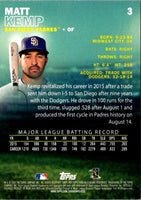 2016 Stadium Club Matt Kemp #3