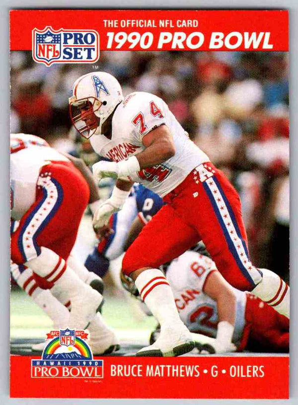 1990 Pro Set Bruce Matthews #352
