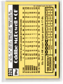 1990 Topps Tiffany Oddibe McDowell