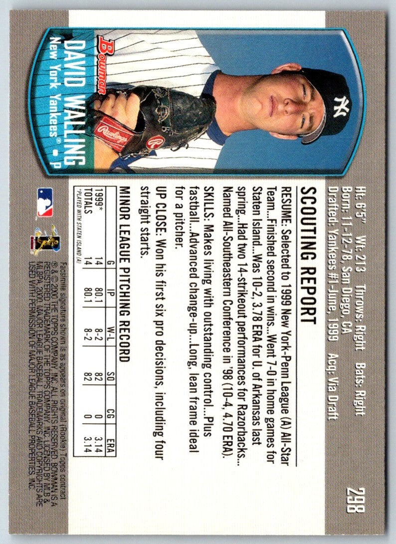 2000 Bowman David Walling