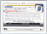 2020 Bowman Ben Hernandez #BD-19