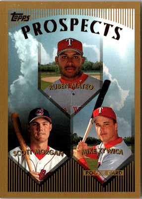 1999 Topps Ruben Mateo/Scott Morgan/Mike Zywica #430 Rookie