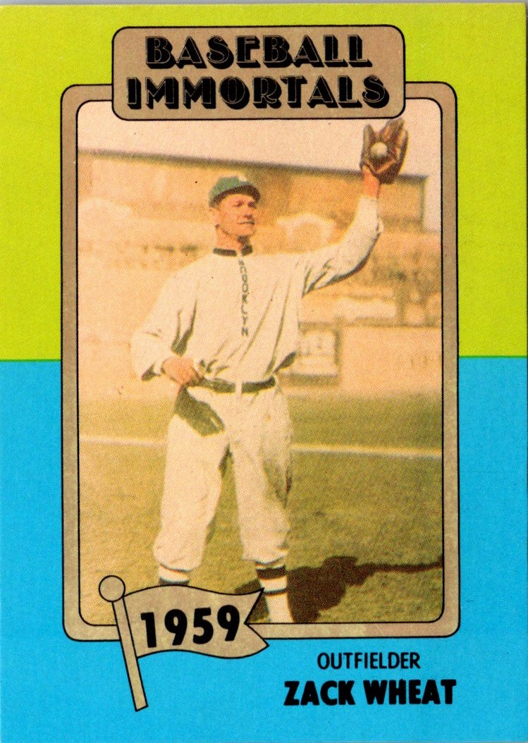 1980 SSPC HOF Zack Wheat