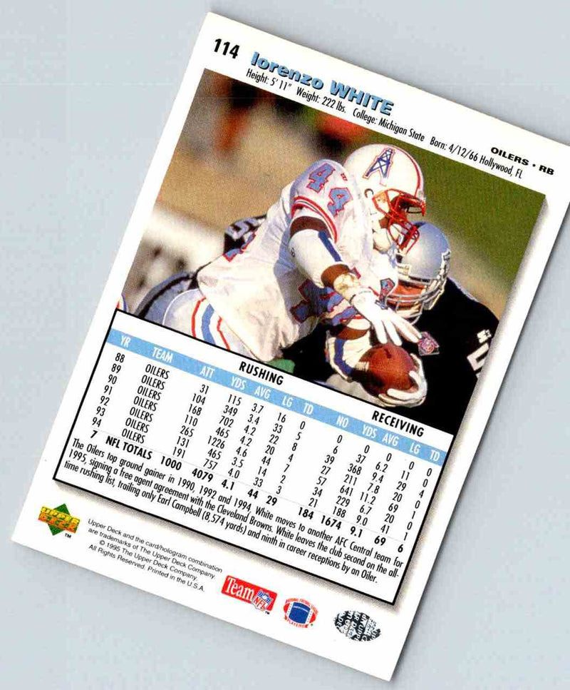 1995 Upper Deck Lorenzo White