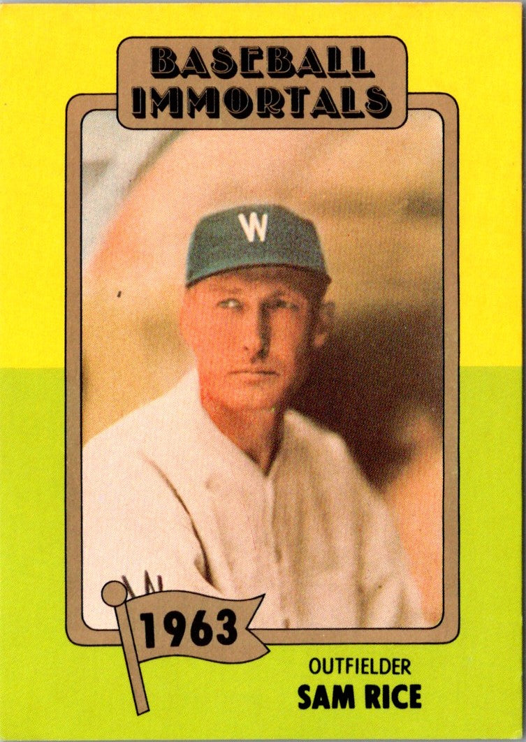 1980 SSPC HOF Sam Rice