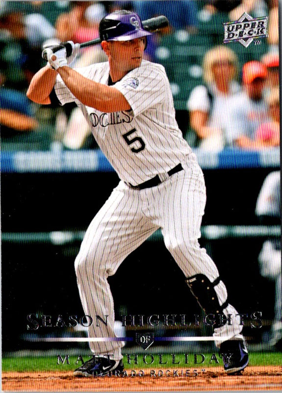 2008 Upper Deck Matt Holliday #798