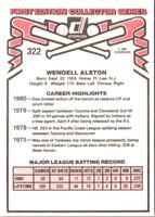 1981 Donruss Dell Alston #322