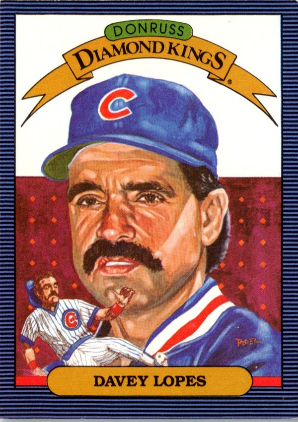 1986 Donruss Diamond Kings Davey Lopes #9