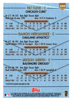 1999 Topps Pat Cline/Ramon Hernandez (C)/Jayson Werth #209